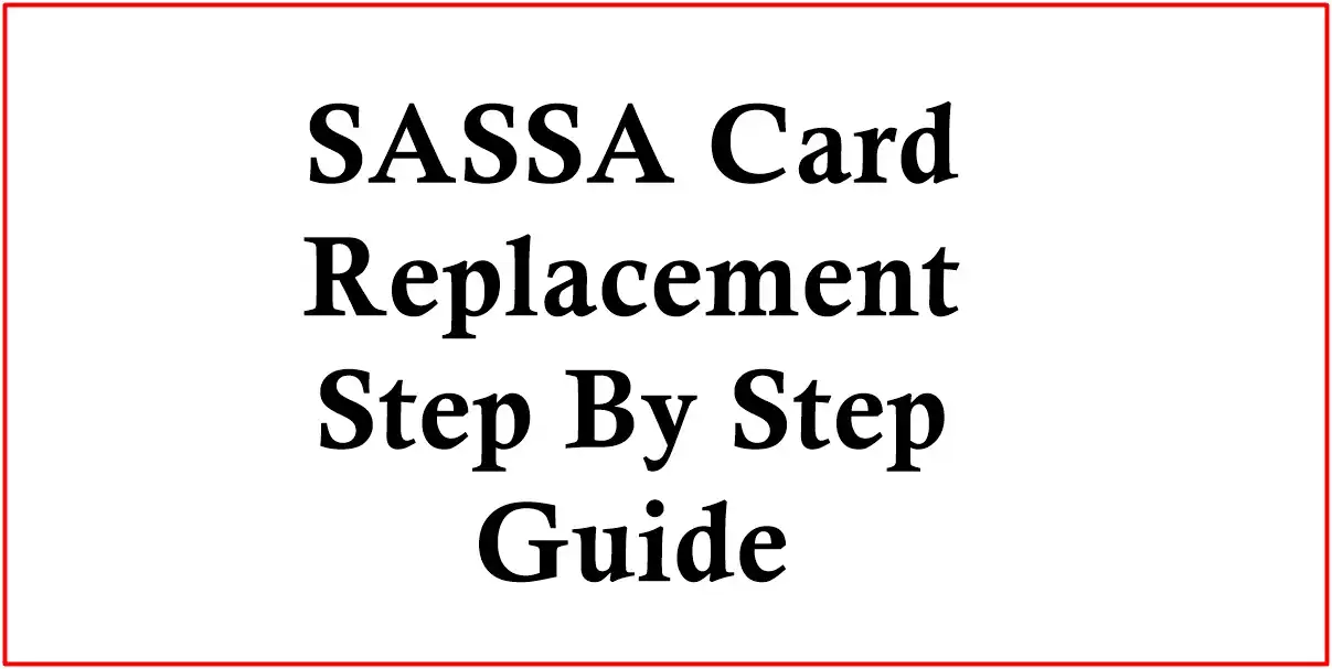 SASSA Card Replacement