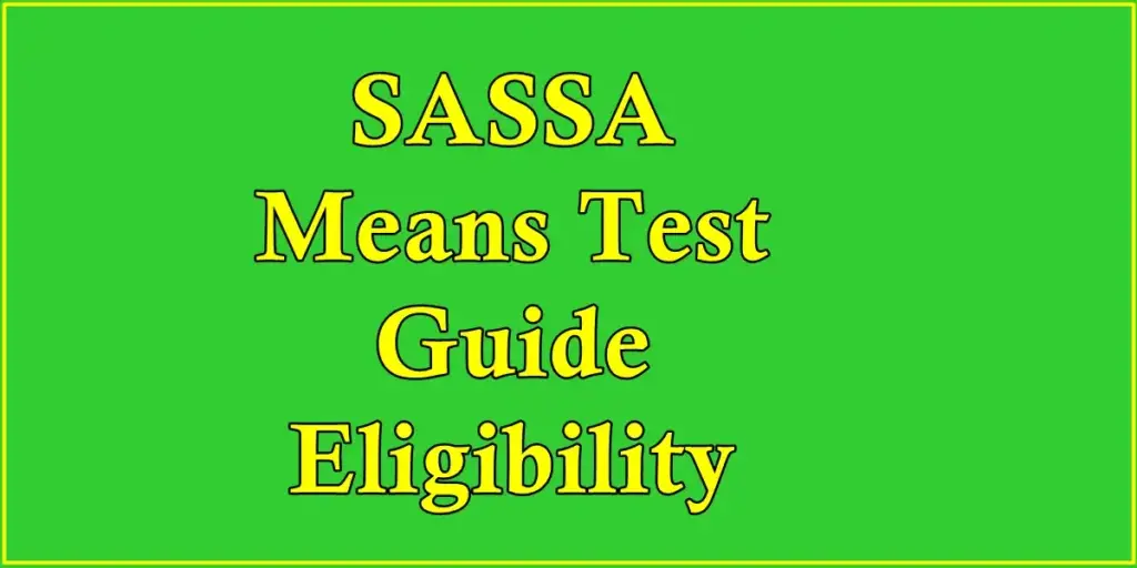 sassa mean test